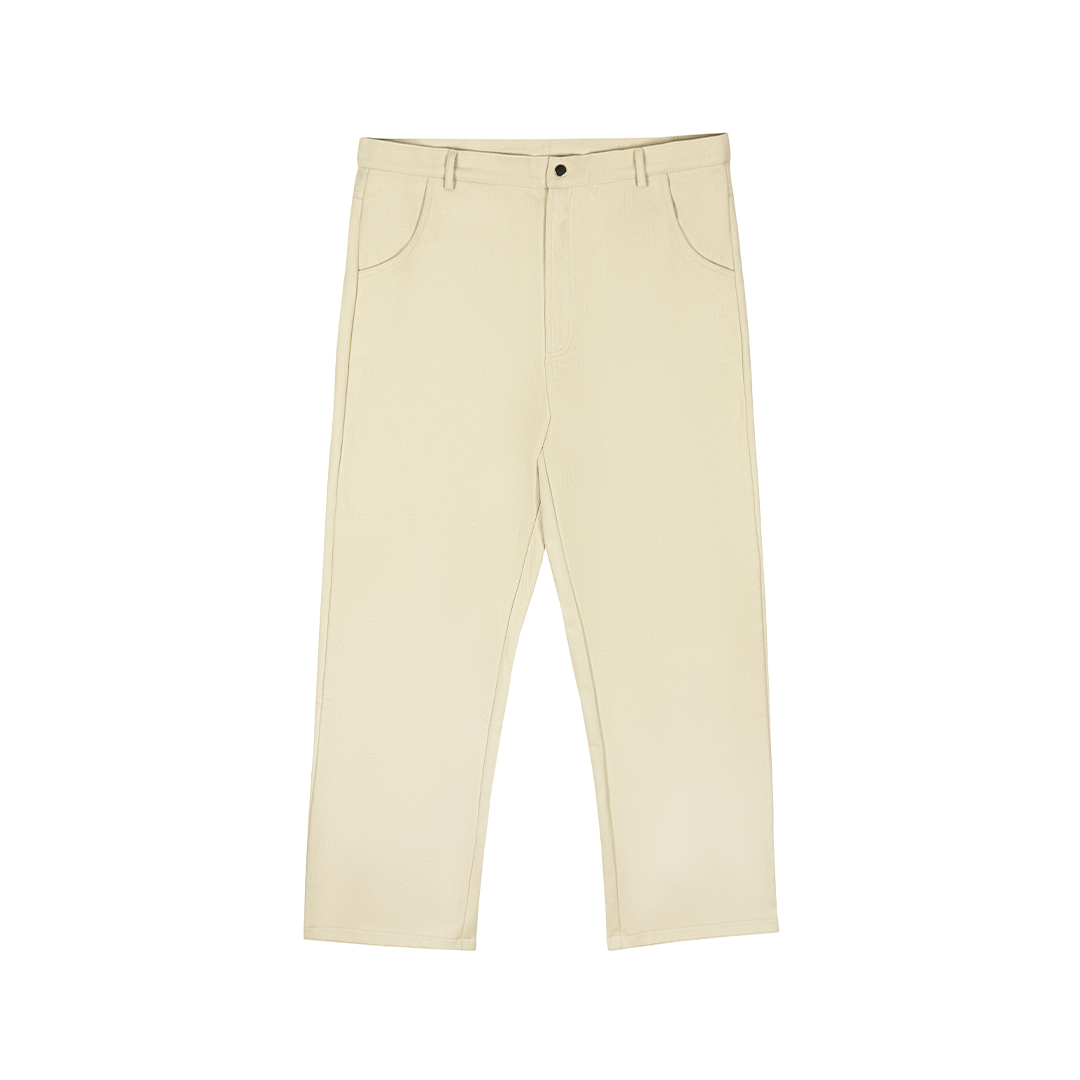 Denim Jeans Embossed - Cream